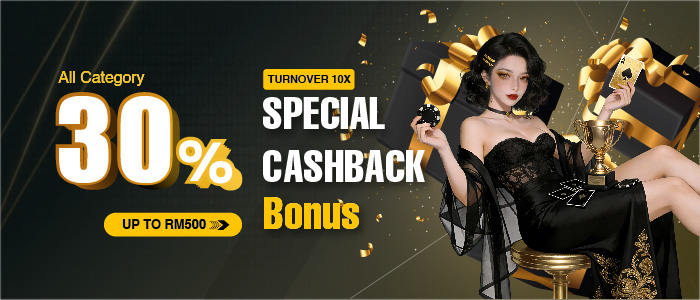 Special Cashback Bonus 30%